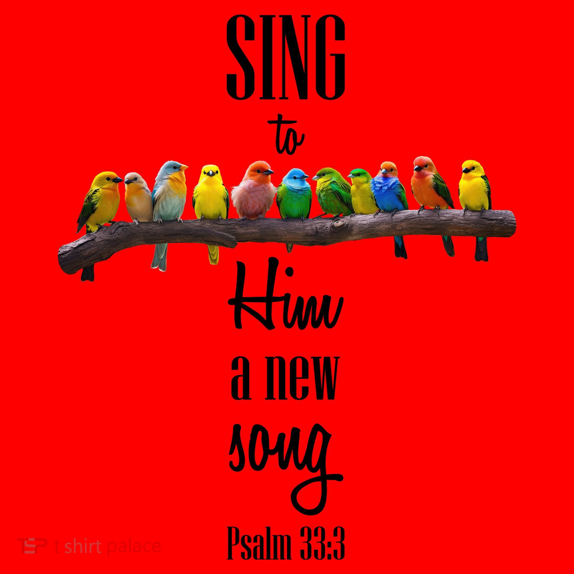 Sing To Him A New Song Psalms 33 3 Santa Hat