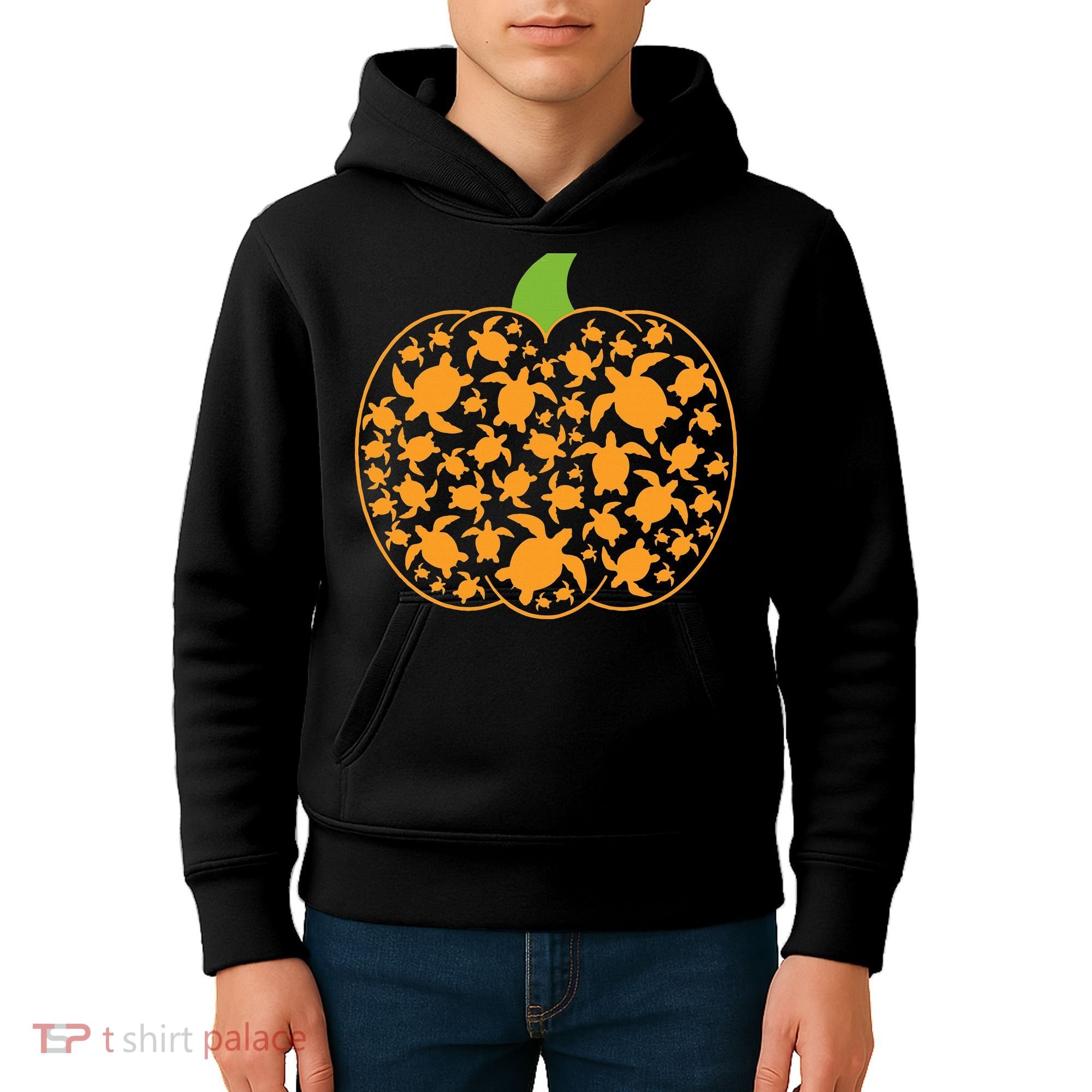 Sea Turtle Halloween Costume Spooky Ocean Theme Kids Hoodie