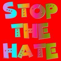 Stop The Hate Great Gift Santa Hat thumb 1