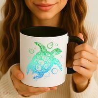 Sea Turtle Hawaiian Honu Long Coffee Mug thumb 3