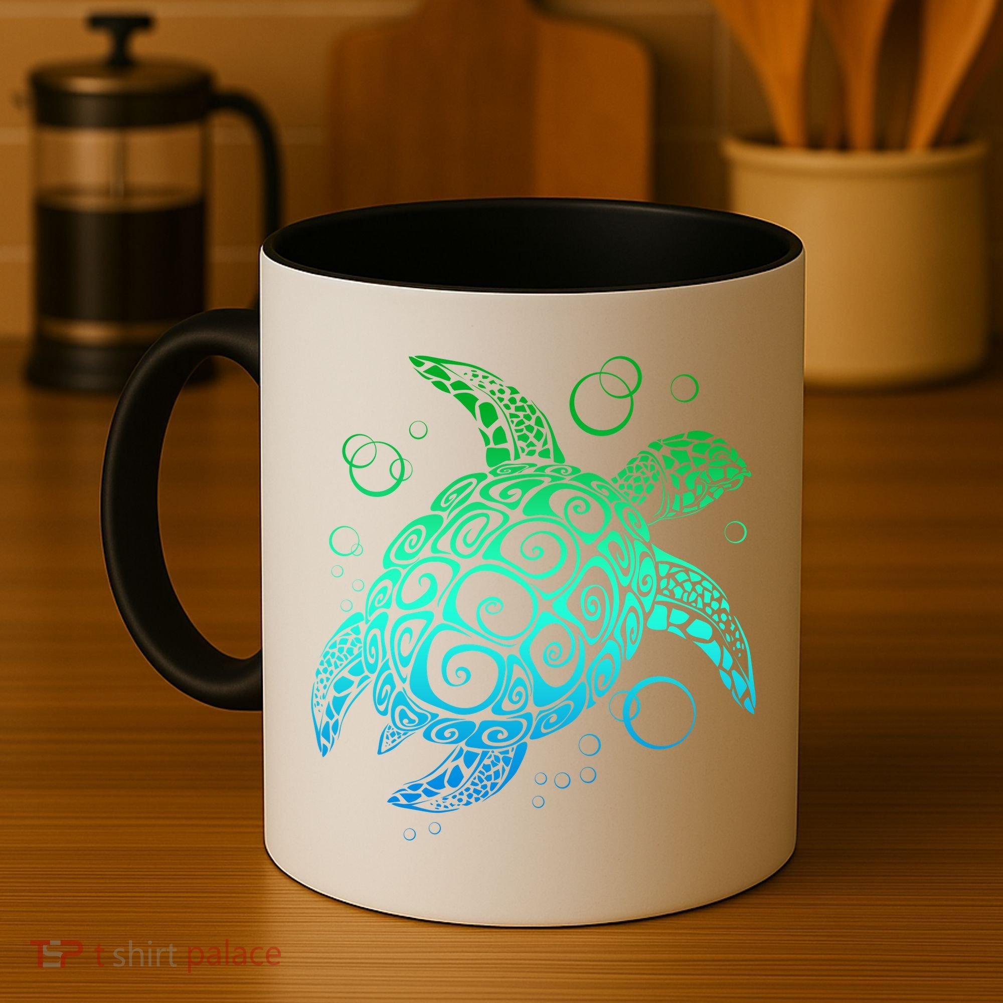 Sea Turtle Hawaiian Honu Long Coffee Mug