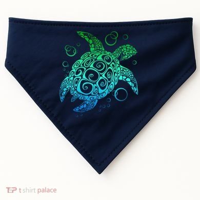 Sea Turtle Hawaiian Honu Long USA-Made Doggie Bandana