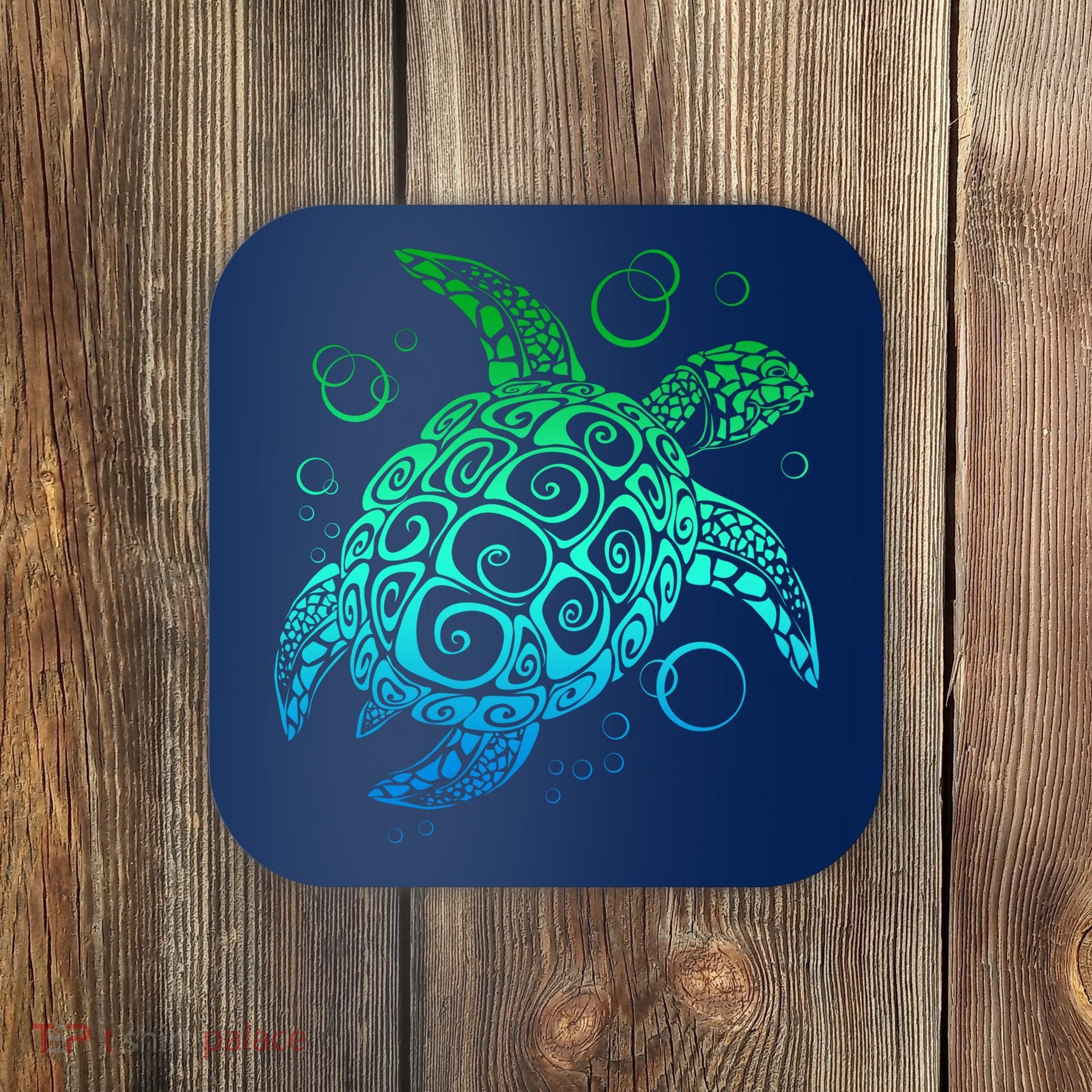 Sea Turtle Hawaiian Honu Long Coaster