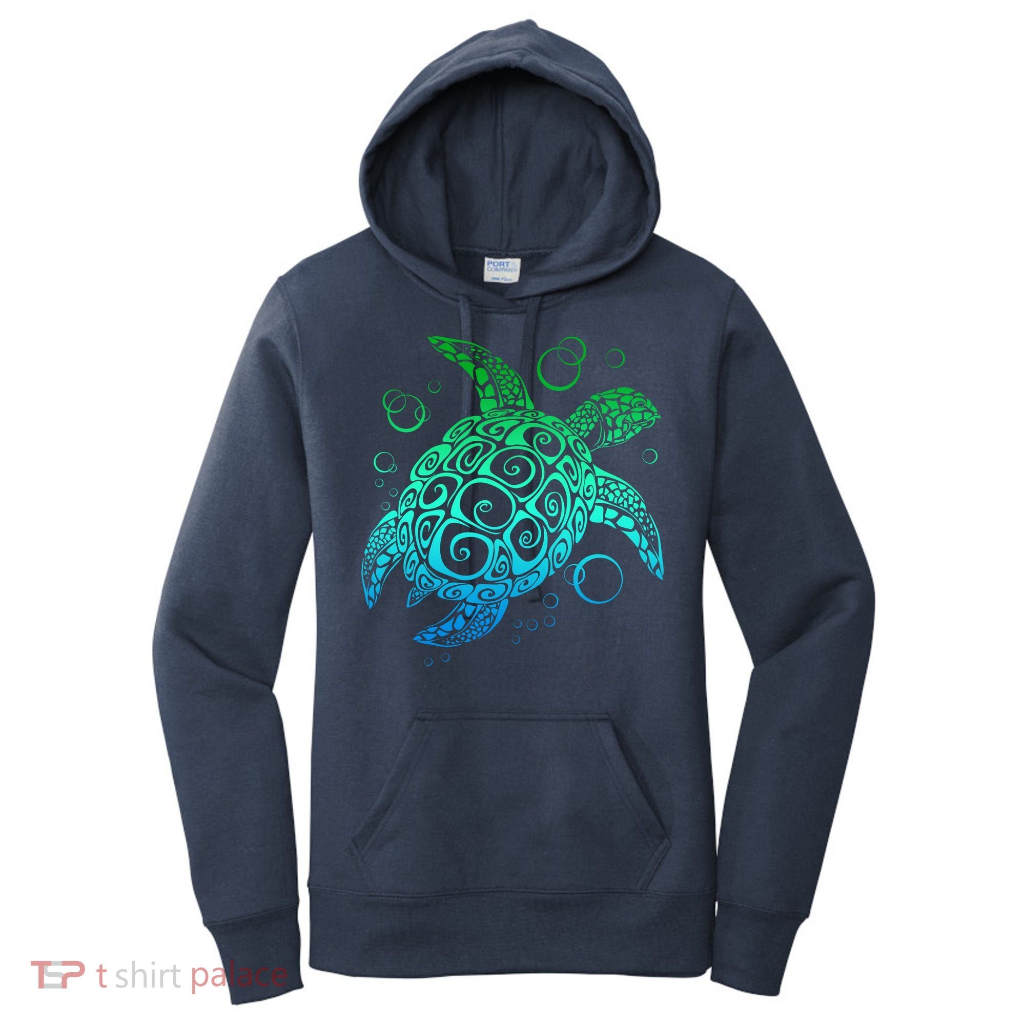 Sea Turtle Hawaiian Honu Long Women's Hoodie