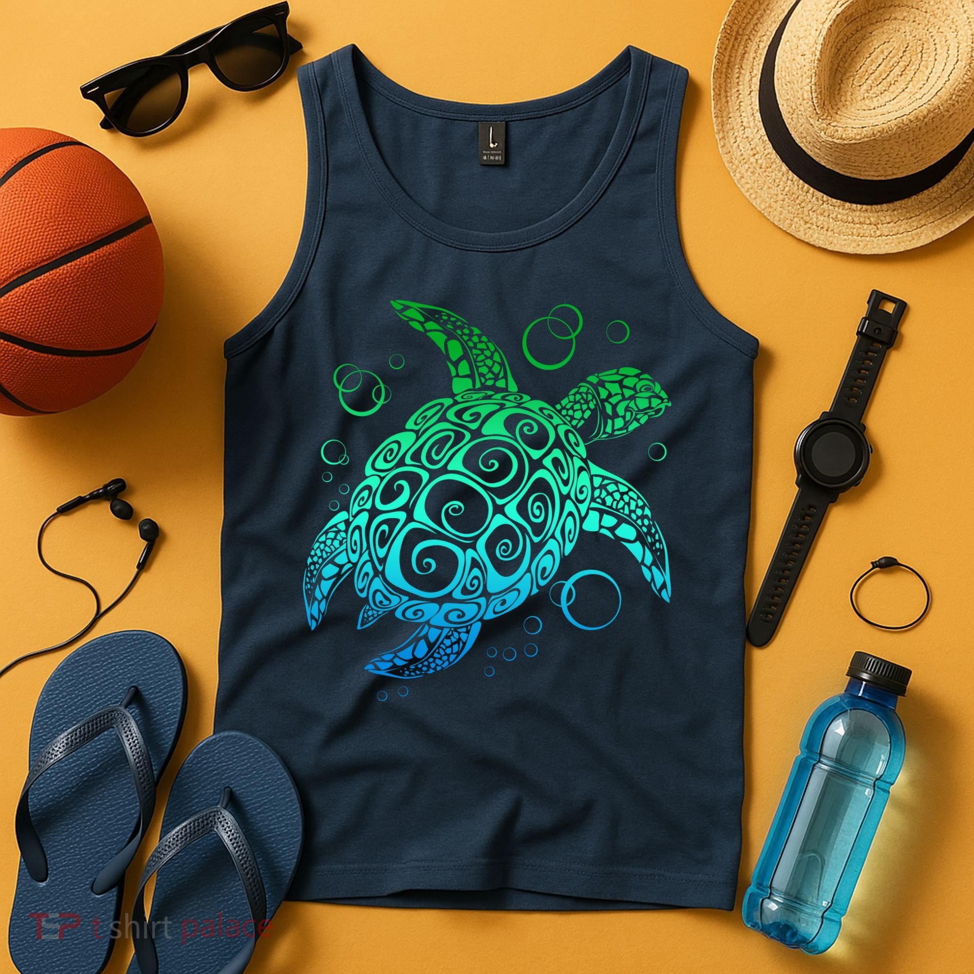 Sea Turtle Hawaiian Honu Long Tank Top