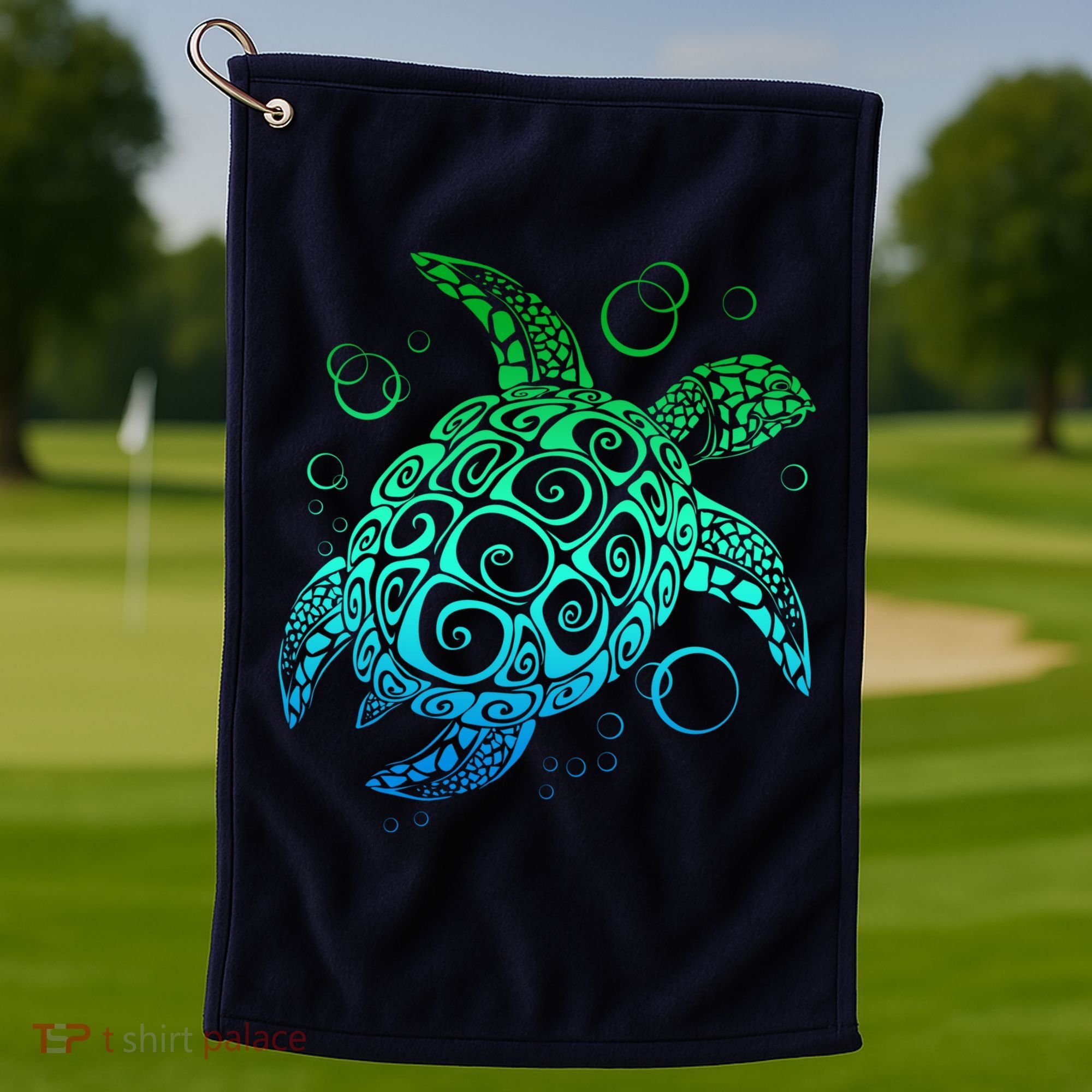 Sea Turtle Hawaiian Honu Long Golf Towel
