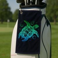 Sea Turtle Hawaiian Honu Long Golf Towel thumb 2