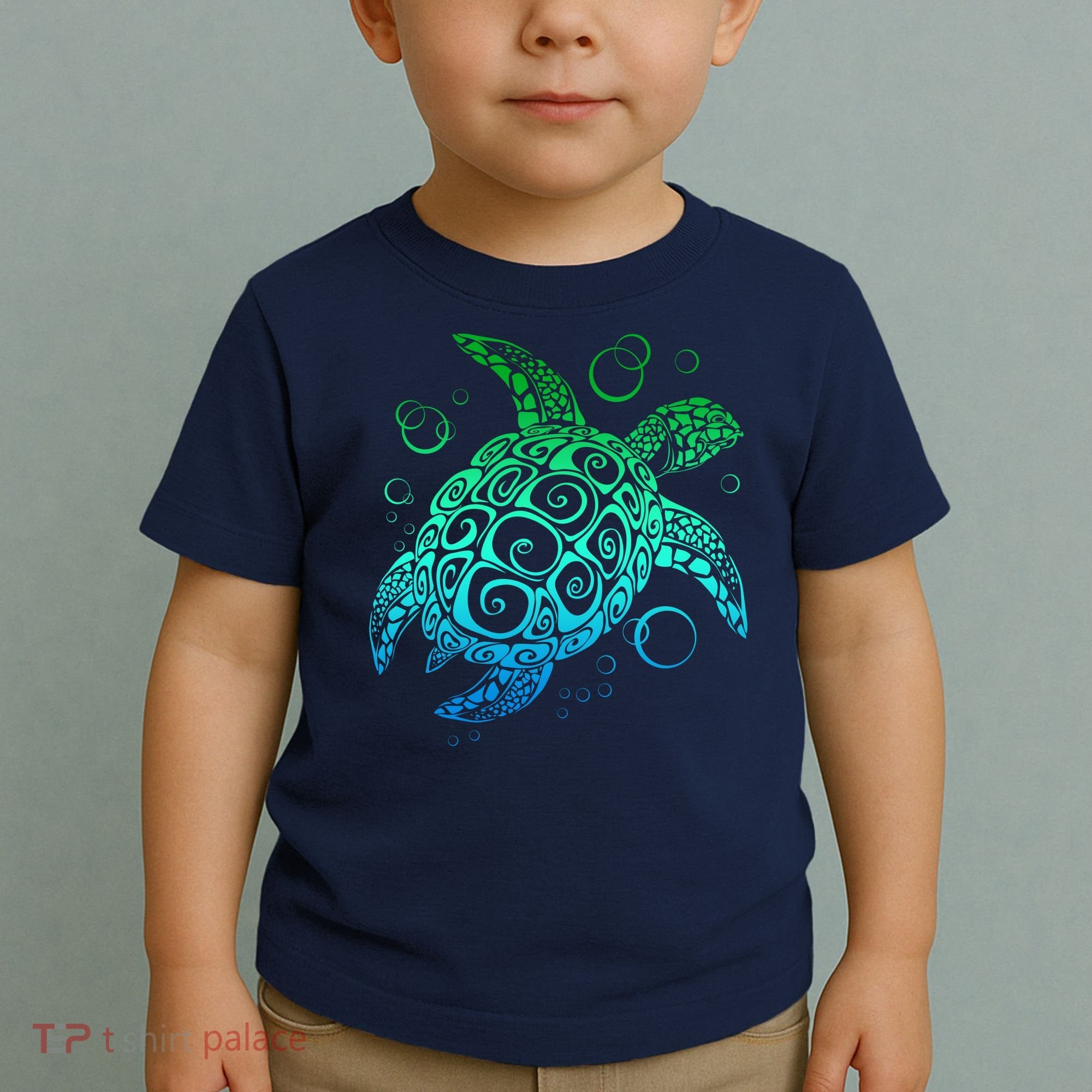 Sea Turtle Hawaiian Honu Long Toddler T-Shirt