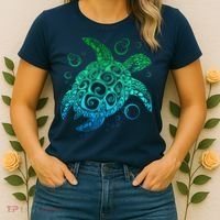 Sea Turtle Hawaiian Honu Long Women's T-Shirt thumb 2