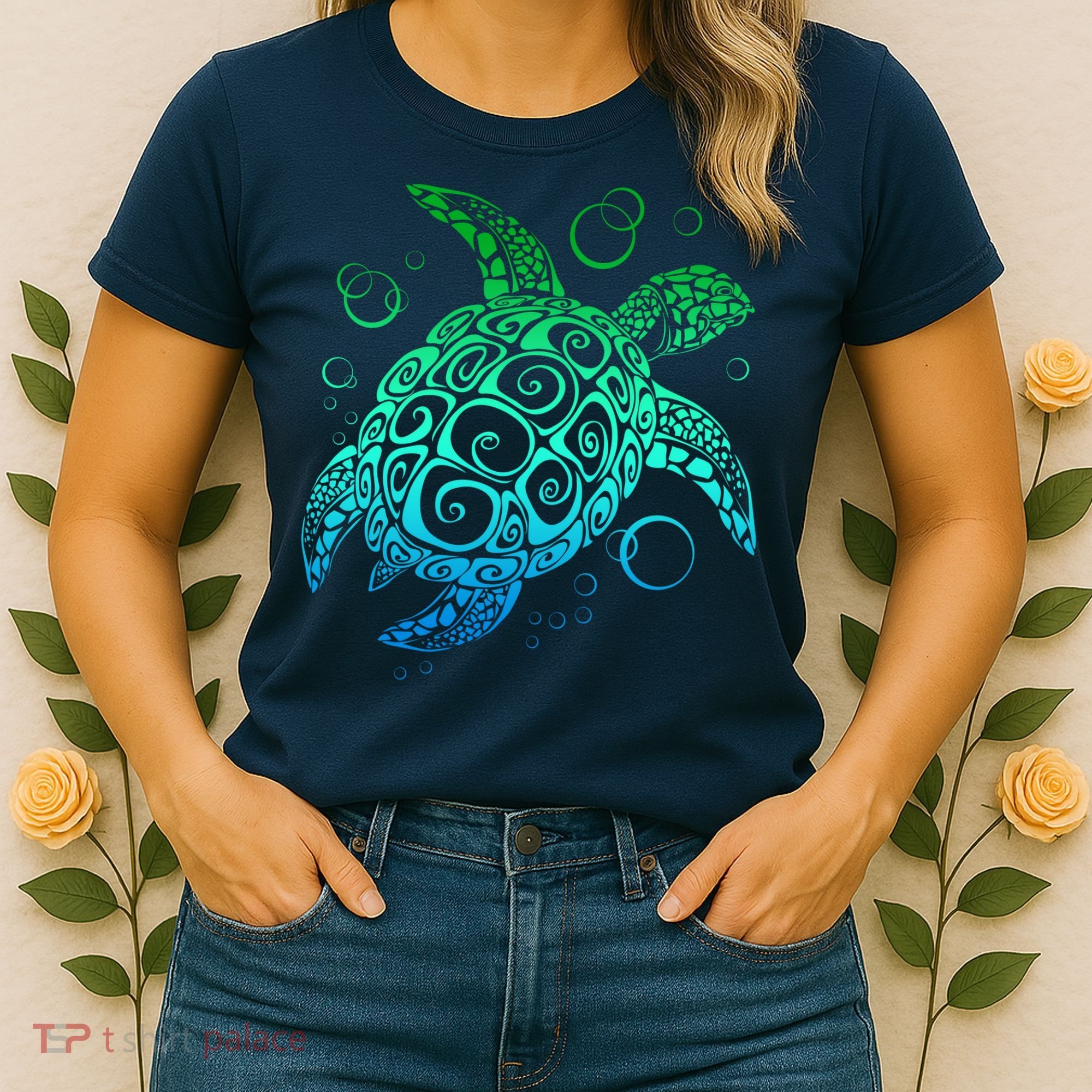 Sea Turtle Hawaiian Honu Long Women's T-Shirt