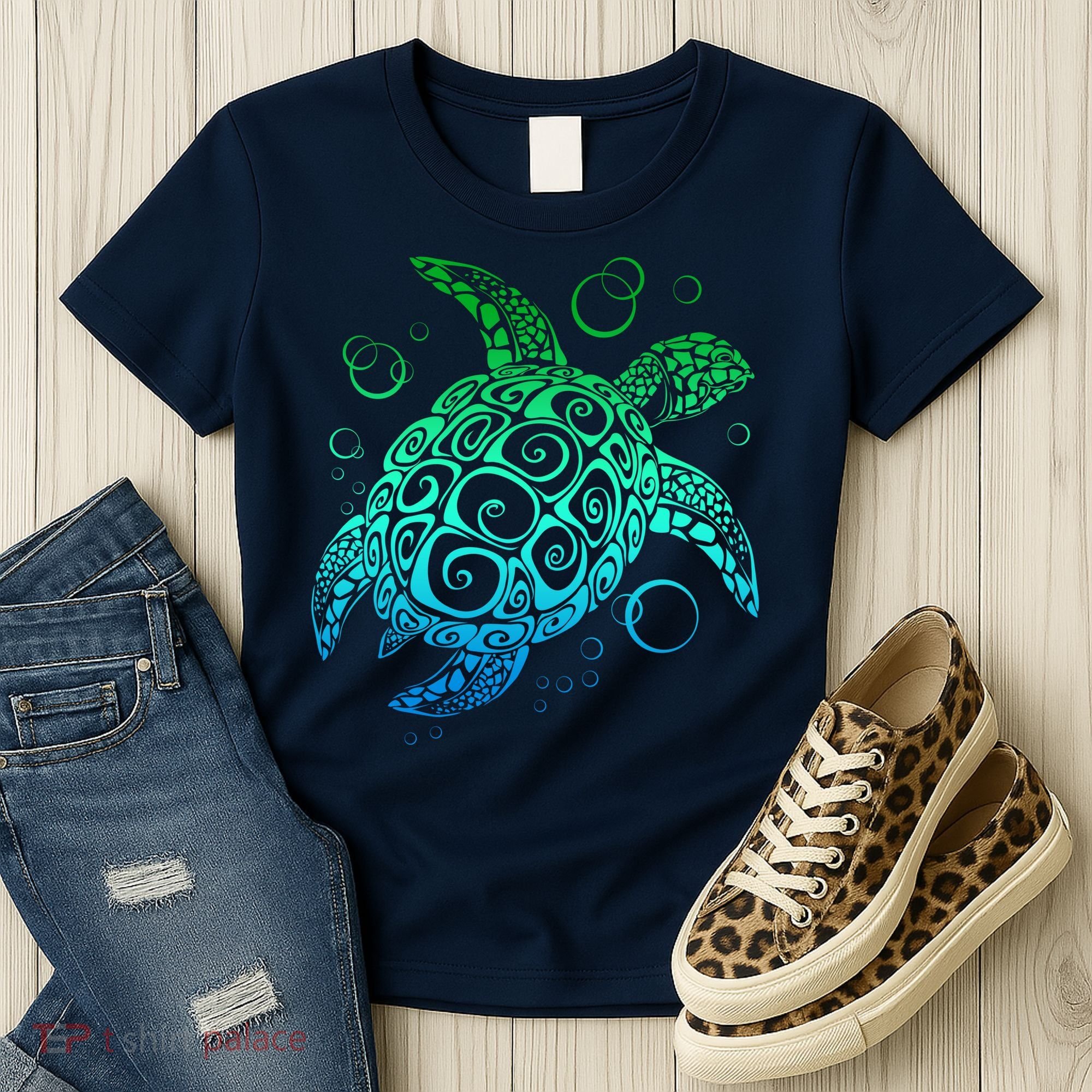Sea Turtle Hawaiian Honu Long Women's T-Shirt