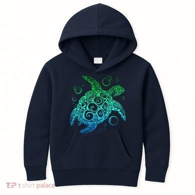 Sea Turtle Hawaiian Honu Long Kids Hoodie