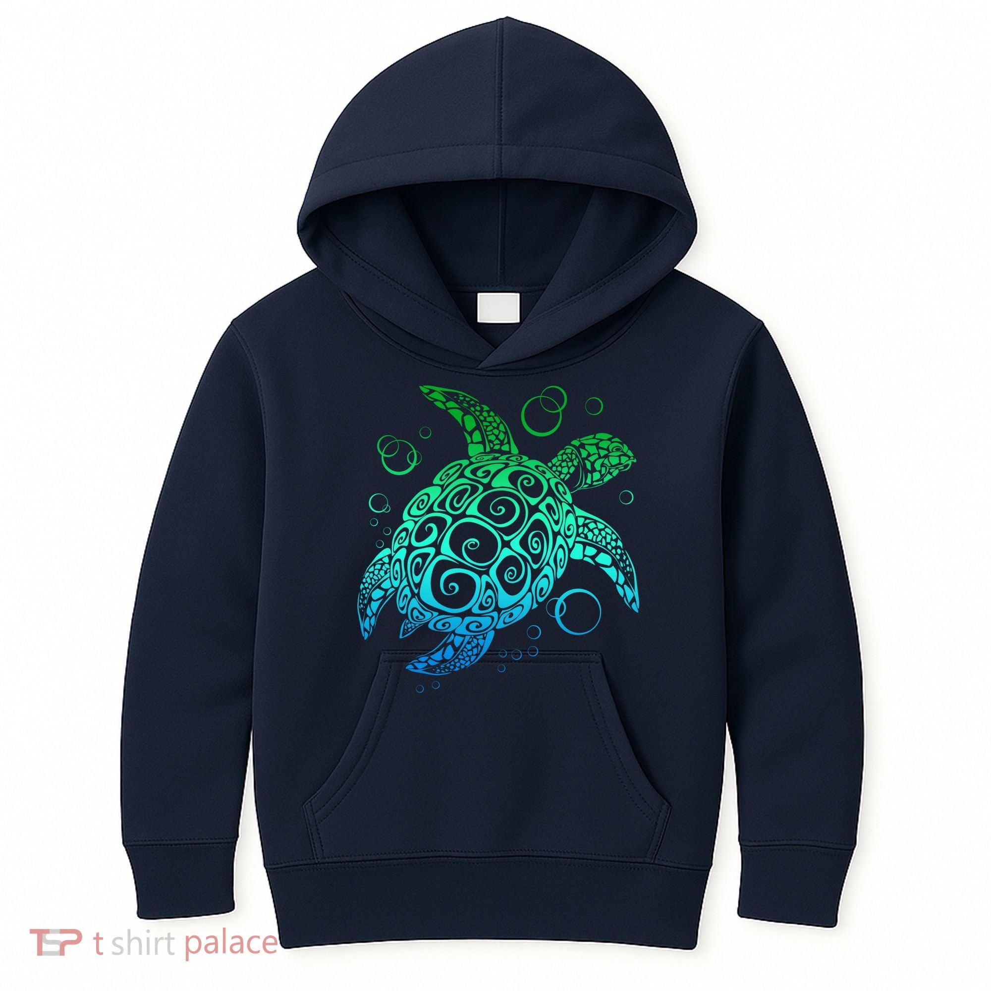 Sea Turtle Hawaiian Honu Long Kids Hoodie