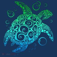 Sea Turtle Hawaiian Honu Long Kids Long Sleeve Shirt thumb 2