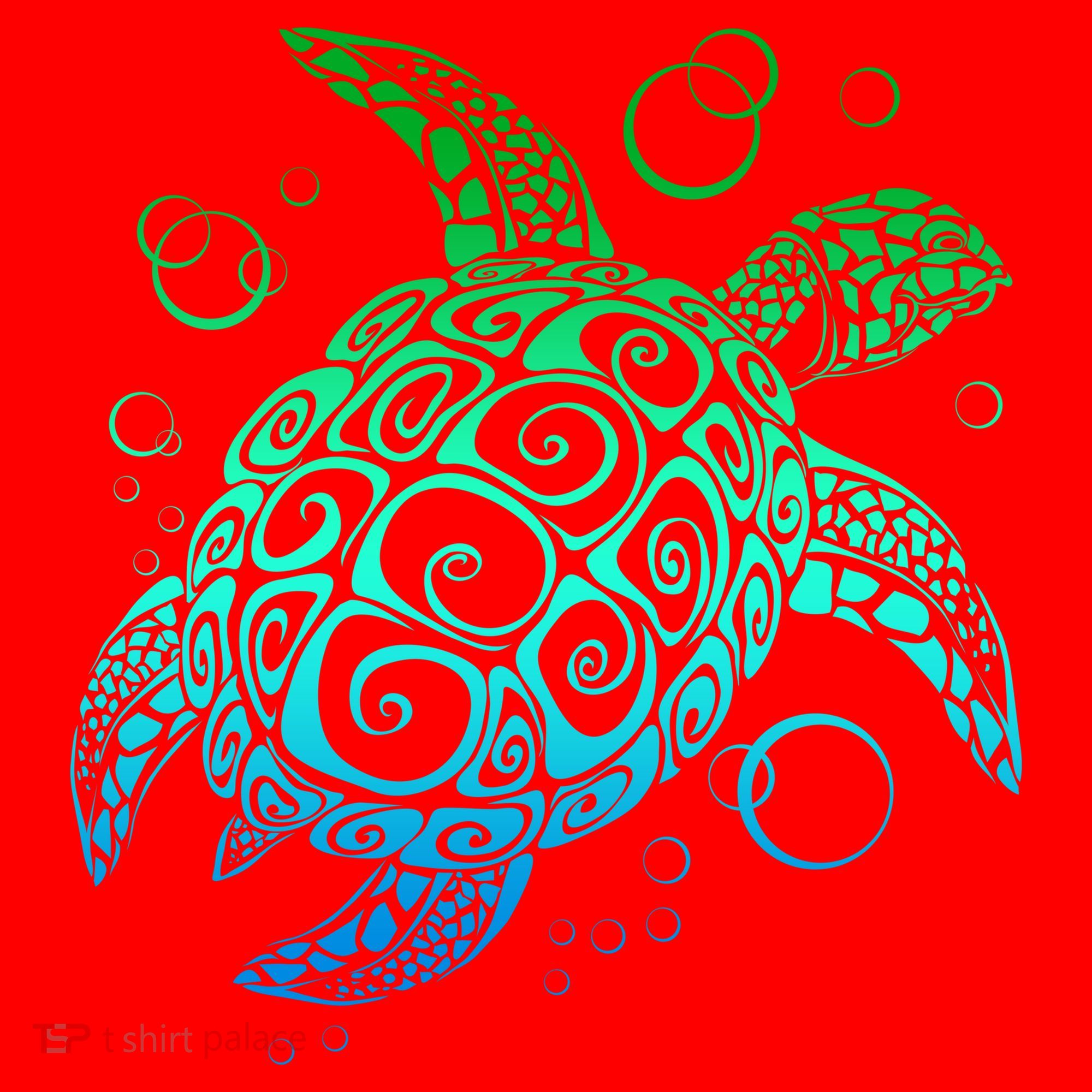 Sea Turtle Hawaiian Honu Long Santa Hat