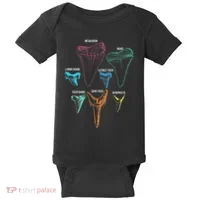 Shark Tooth Hunting Identity Key Baby Bodysuit thumb 0