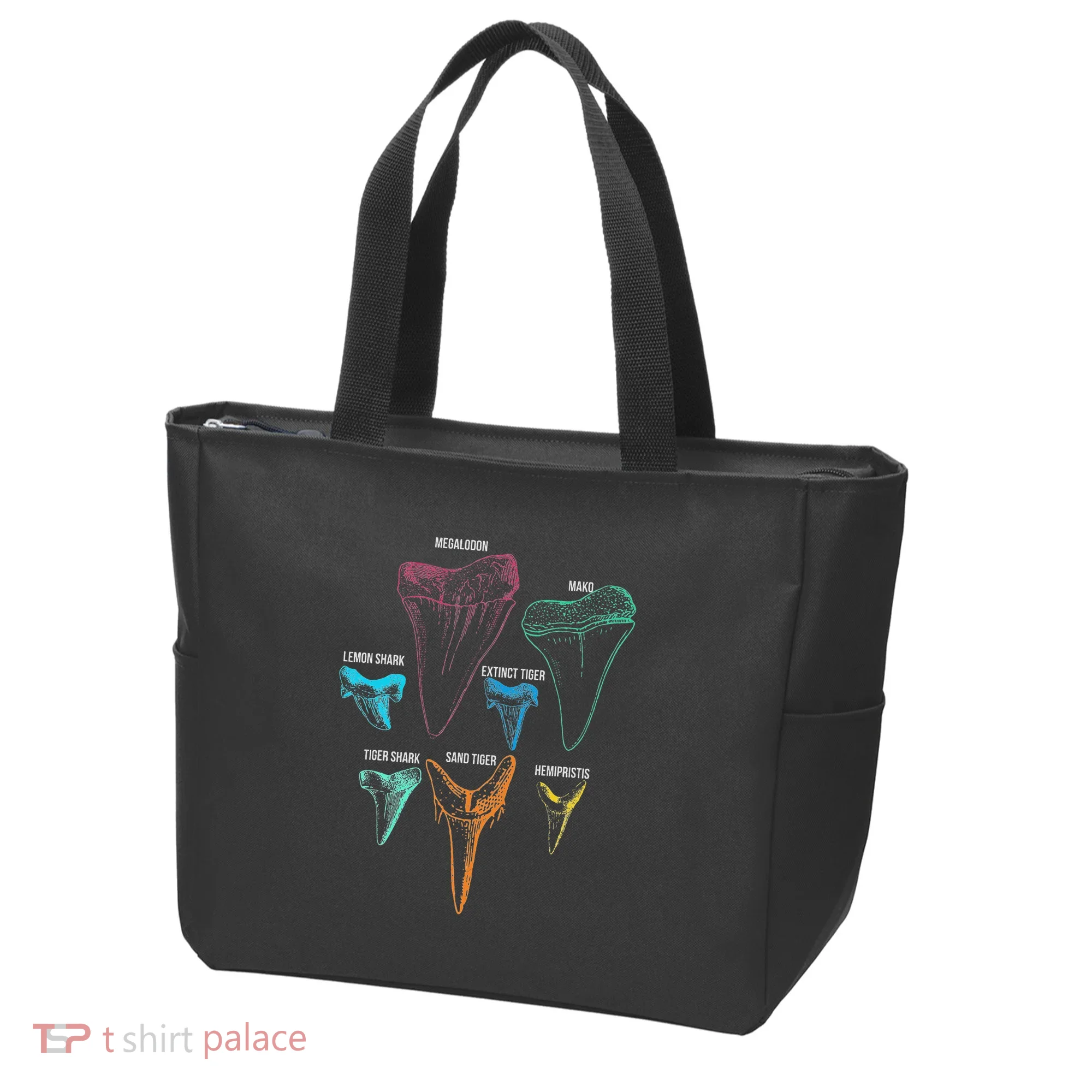 Shark Tooth Hunting Identity Key Tote Bag