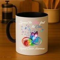 Spread The Hope Find The Cure Thyroid Cancer Awareness Funny Gift Coffee Mug thumb 4