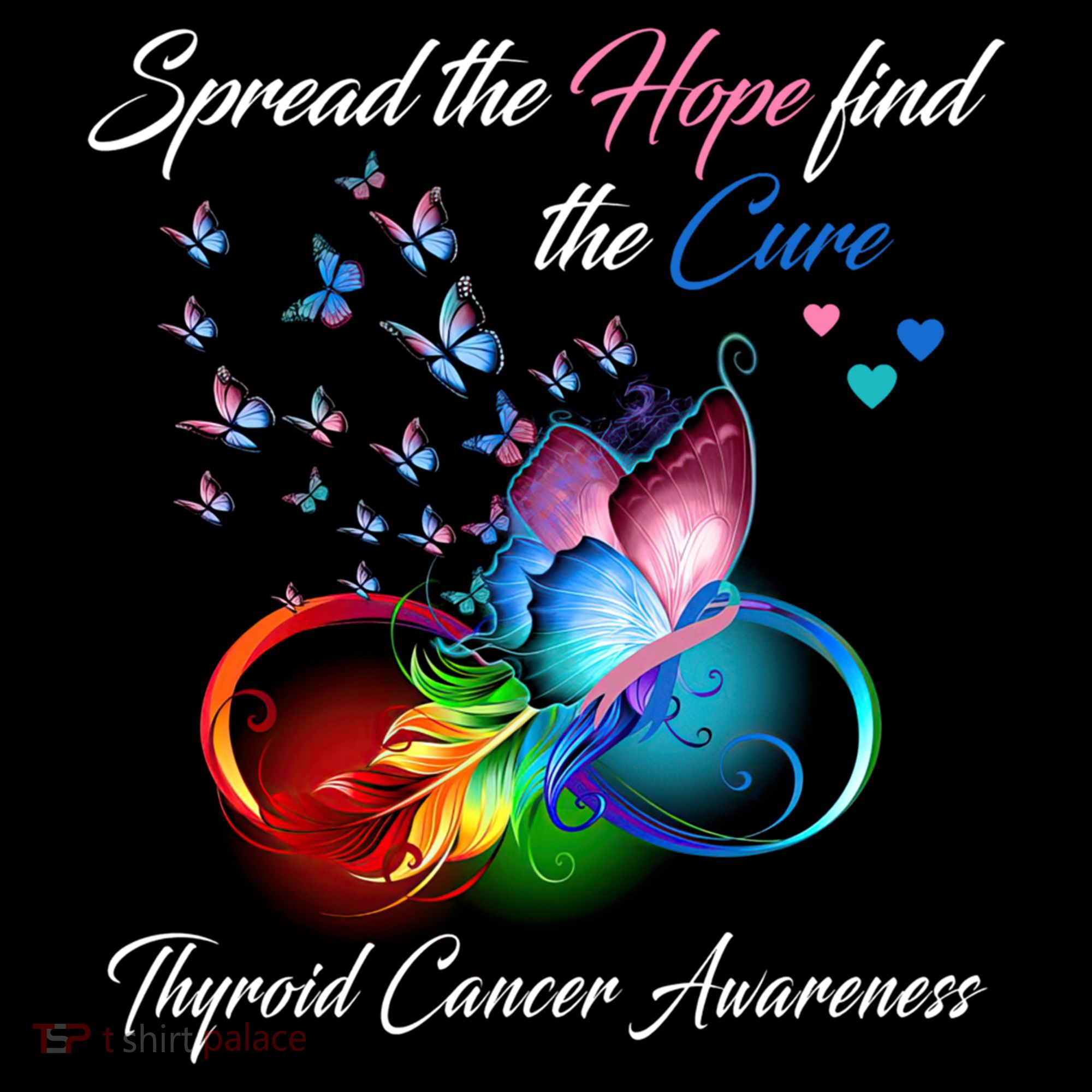 Spread The Hope Find The Cure Thyroid Cancer Awareness Funny Gift Coffee Mug