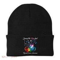 Spread The Hope Find The Cure Thyroid Cancer Awareness Funny Gift Beanie thumb 0