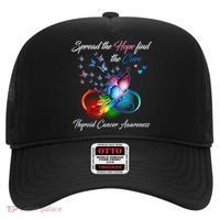 Spread The Hope Find The Cure Thyroid Cancer Awareness Funny Gift Hat thumb 0