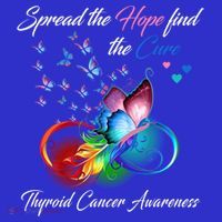 Spread The Hope Find The Cure Thyroid Cancer Awareness Funny Gift Long Sleeve Shirt thumb 2