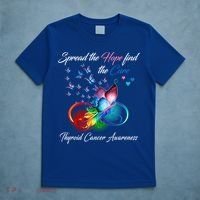 Spread The Hope Find The Cure Thyroid Cancer Awareness Funny Gift T-Shirt thumb 5
