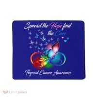 Spread The Hope Find The Cure Thyroid Cancer Awareness Funny Gift Mousepad thumb 0