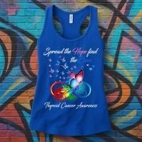 Spread The Hope Find The Cure Thyroid Cancer Awareness Funny Gift Women's Tank Top thumb 3