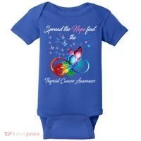 Spread The Hope Find The Cure Thyroid Cancer Awareness Funny Gift Baby Bodysuit thumb 0