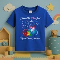Spread The Hope Find The Cure Thyroid Cancer Awareness Funny Gift Toddler T-Shirt thumb 3