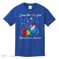 Spread The Hope Find The Cure Thyroid Cancer Awareness Funny Gift Kids T-Shirt thumb 0