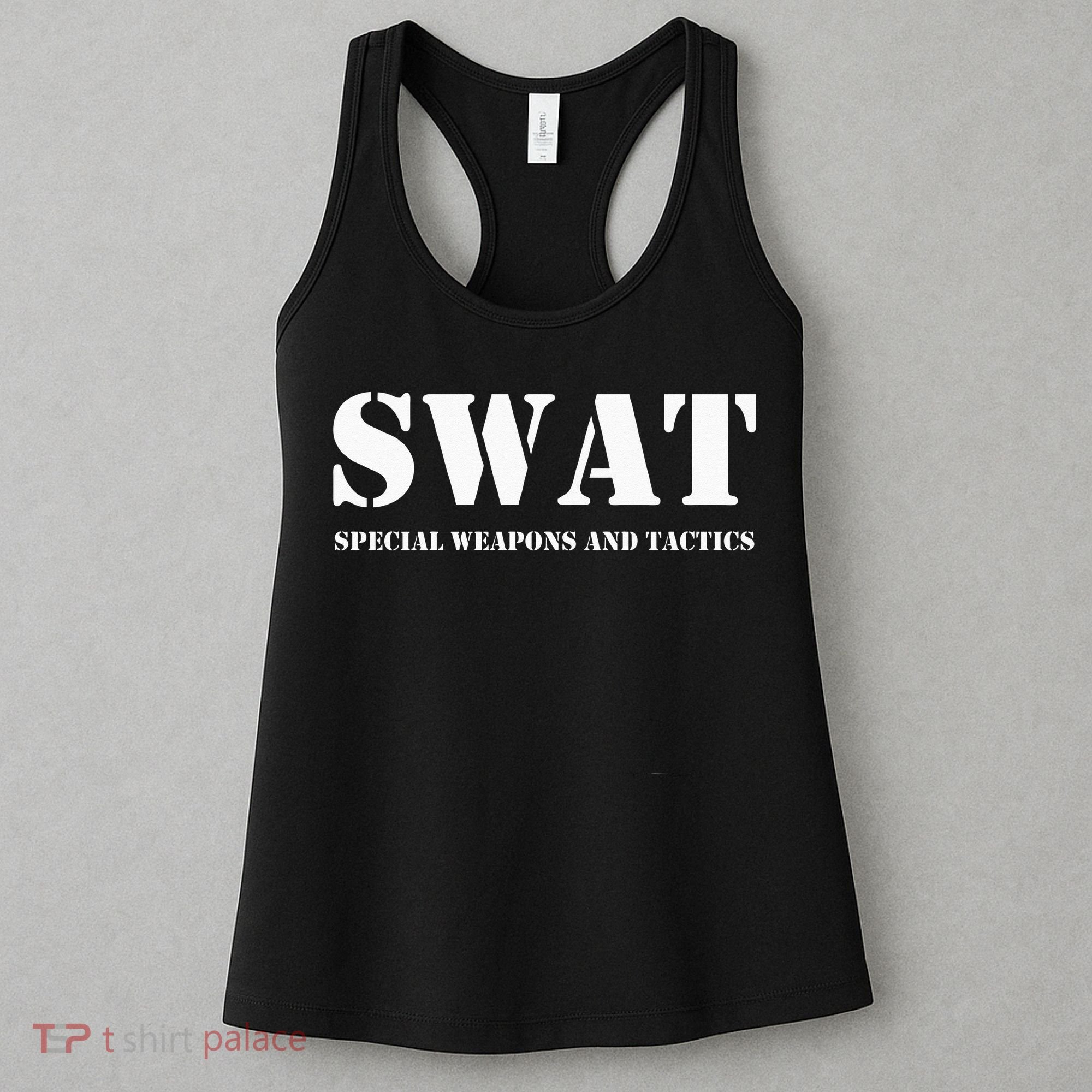 SWAT Team Hoodie Police Uniform Hoody Sweat Women's Tank Top