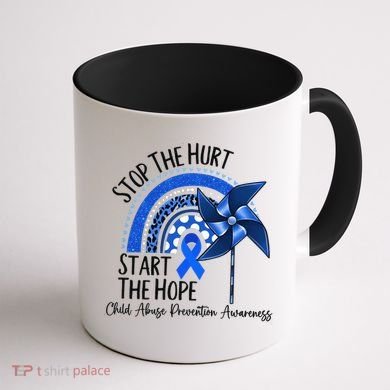 Stop The Hurt Start The Hope Coffee Mug back