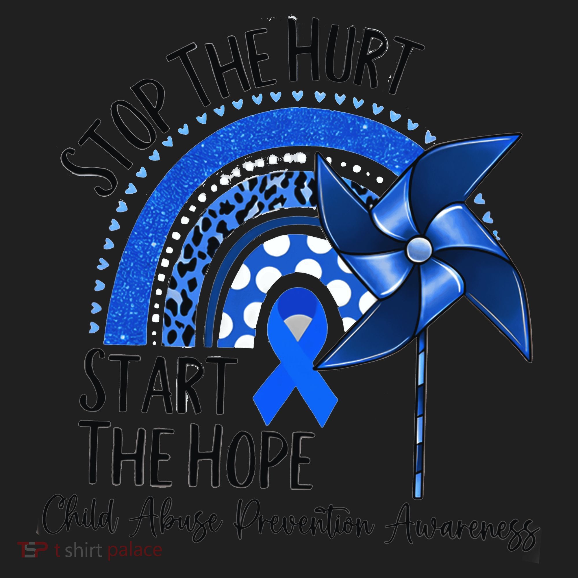 Stop The Hurt Start The Hope Golf Towel