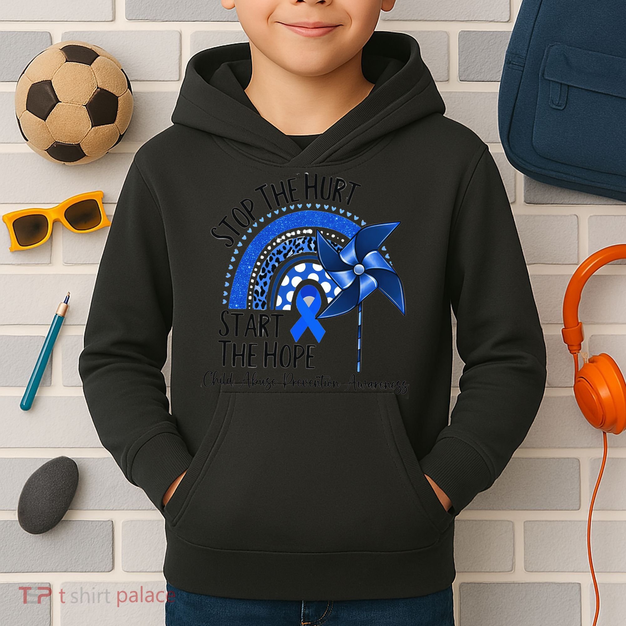 Stop The Hurt Start The Hope Kids Hoodie