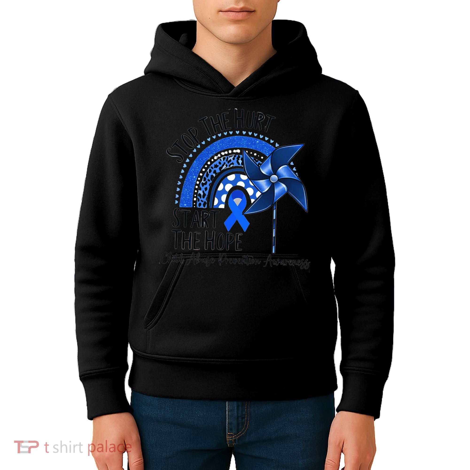 Stop The Hurt Start The Hope Kids Hoodie
