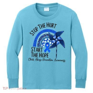 Stop The Hurt Start The Hope Kids Long Sleeve Shirt