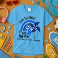 Stop The Hurt Start The Hope Kids T-Shirt thumb 3