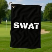 SWAT Team Halloween Costume Tactical Uniform Idea Golf Towel thumb 1
