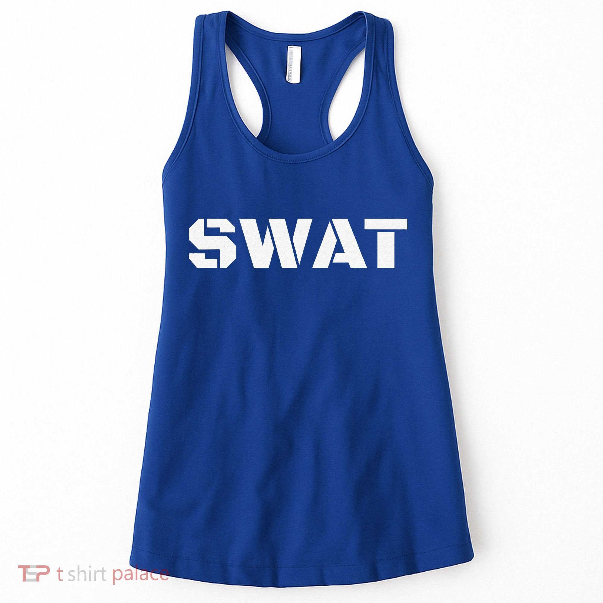 SWAT Team Halloween Costume Tactical Uniform Idea Women's Tank Top