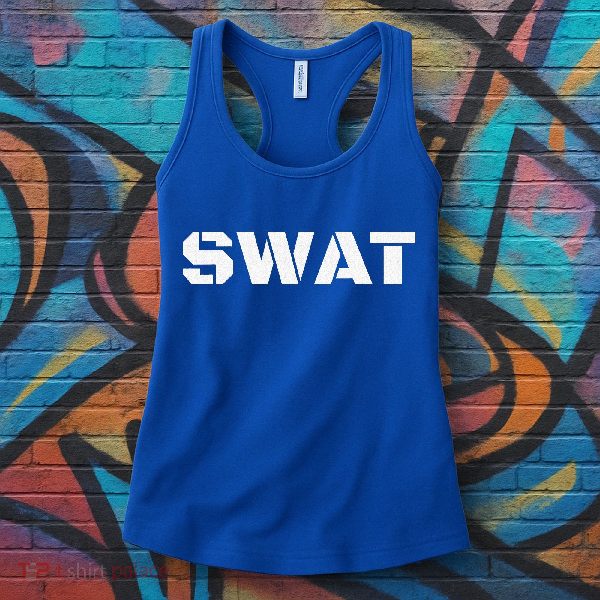 SWAT Team Halloween Costume Tactical Uniform Idea Women's Tank Top