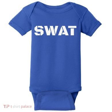 SWAT Team Halloween Costume Tactical Uniform Idea Baby Bodysuit