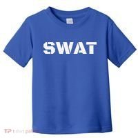 SWAT Team Halloween Costume Tactical Uniform Idea Toddler T-Shirt thumb 0