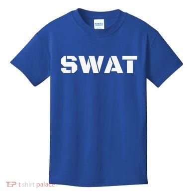 SWAT Team Halloween Costume Tactical Uniform Idea Kids T-Shirt