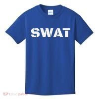 SWAT Team Halloween Costume Tactical Uniform Idea Kids T-Shirt thumb 0