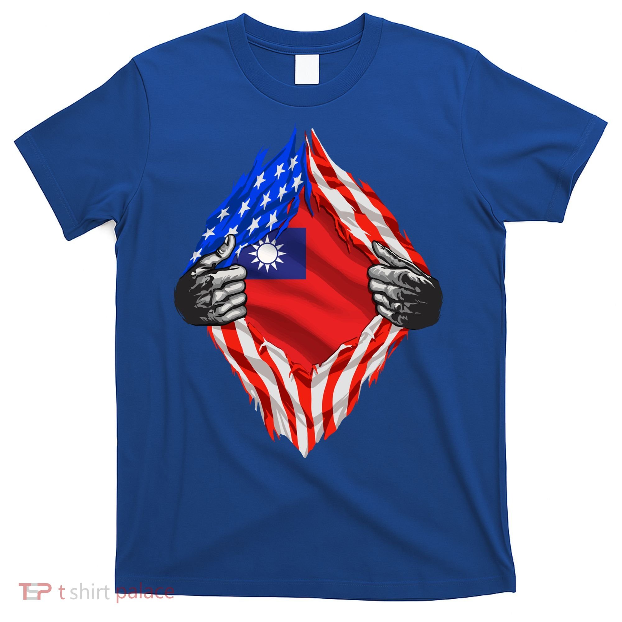 Super Taiwanese Heritage Taiwan Roots Usa Flag Cool Gift T-Shirt