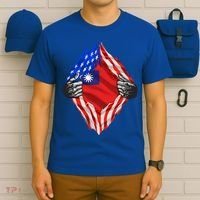 Super Taiwanese Heritage Taiwan Roots Usa Flag Cool Gift T-Shirt thumb 6