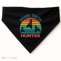 Shark Th Hunter Shark Th Collector Fossil Hunting USA-Made Doggie Bandana thumb 0