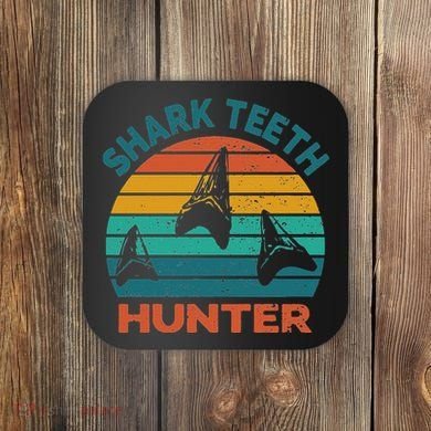 Shark Th Hunter Shark Th Collector Fossil Hunting Coaster